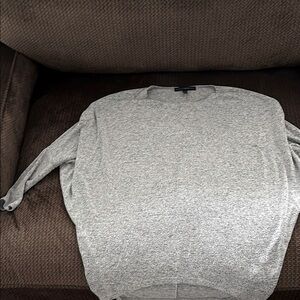 White House Black Market Gray Crewneck Sweater